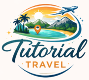 logo moderne de tutorial travel